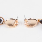 Серьги ассорти "Майя" крупная капля, цвет коричневый в золоте - фото 25630982