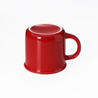 Кружка фарфоровая Доляна «Новогоднее настроение», 380 мл, цвет красный - Фото 3