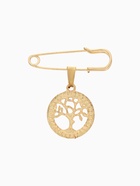 Булавка-оберег с подвеской «Дерево жизни» 3.5 см, белая в золоте - Фото 2
