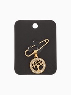 Булавка-оберег с подвеской «Дерево жизни» 3.5 см, белая в золоте - Фото 4