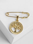 Булавка-оберег с подвеской «Дерево жизни» 3.5 см, белая в золоте - Фото 6