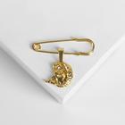 Булавка-оберег с подвеской «Ангел» 3.5 см, цвет золото - Фото 2