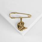 Булавка-оберег с подвеской «Ангел» 3.5 см, цвет золото - Фото 3