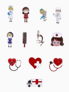 Брошь «Медицина», форма МИКС, цвет серебро - Фото 1