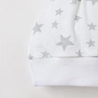 Шапочка, цвет белый/звёзды, размер 36 - фото 34989468