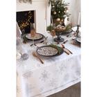 Скатерть новогодняя «Этель» Серебряные снежинки 149×110 ±3 см, 100%хл, 190 г/м² - Фото 2