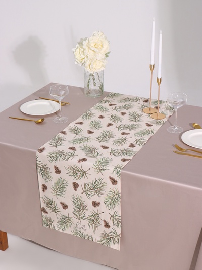 Дорожка на стол новогодняя Christmas tree 40×147 см, 100% хлопок, саржа 190 гр/2