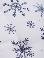 Подушка на стул новогодняя «Доляна. Синие снежинки», 42×42×5 см, белая - Фото 4