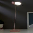 Лампа настольная 1670/1 LED 5 Вт 2 режима 3000К 6000К USB АКБ розовый 13×10.4×34 см RISALUX - Фото 6
