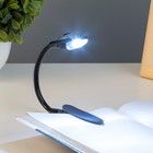 Лампа для чтения на прищепке "Лоск, серая" 1LED 25×2×3.5 RISALUX - Фото 2