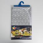 Скатерть на тканой основе с бейкой «Геометрия», 135×160 см - Фото 4