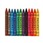 Мелки восковые, набор 12 штук, высота 8 см, d=0.8 см - Фото 4