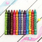 Мелки восковые, набор 12 штук, высота 8 см, d=0.8 см - Фото 6