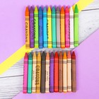 Восковые карандаши, набор 24 цвета, высота 1 шт - 8 см, диаметр 0,8 см - Фото 3