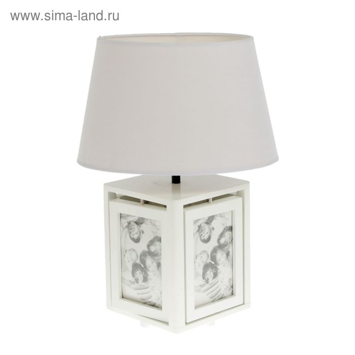 Лампа настольная с фоторамкой "Куб", 220V/60Вт/Е14, МИКС RISALUX - Фото 1