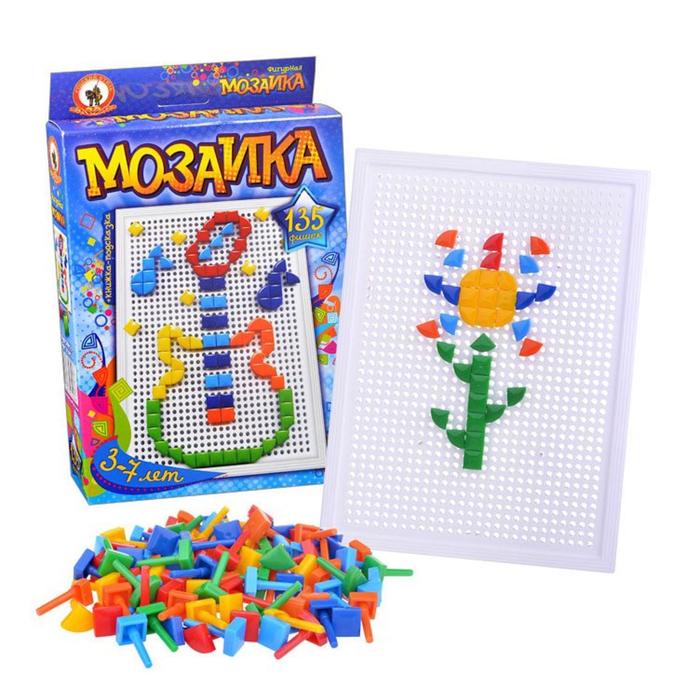 Мозаика Classic, 135 треугольных и квадратных элементов, малая плата - Фото 1