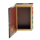 Шкатулка-книга дерево "Ирисы" шёлк 17х11х5 см - Фото 2