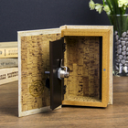 Сейф-книга дерево "Колибри" шёлк 17х11х5 см - Фото 3