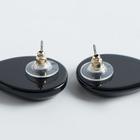 Серьги пластик "Майя" космо, цвет розово-чёрный - фото 25977052