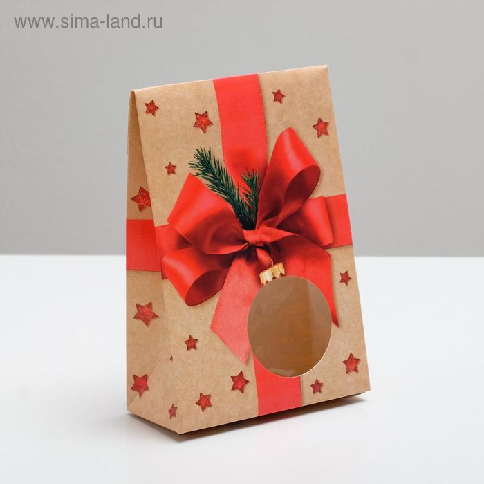 Коробка складная «Подарок», 15 х 7 х 22 см, Новый год
