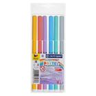 Фломастеры 6 цветов Centropen 7550 TP Colour World Pastel, пастельные, блистер, европодвес, линия 1.0 мм - Фото 1