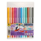 Фломастеры 12 цветов Centropen 7550 TP Colour World Pastel 2.0 мм, пастельные, блистер, европодвес - фото 2649763