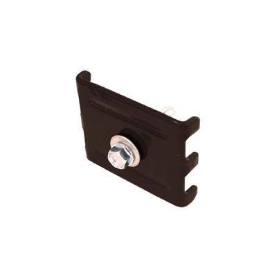 Набор креплений: скоба и саморез, 55×32 мм, коричневый