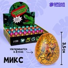 Растущая игрушка «Яйцо с картинкой цветное, Динозавры» 3,5х4,5 см, МИКС - фото 299697512