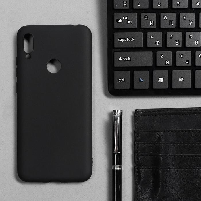 Чехол Innovation, для Huawei Honor 8A/Y6 (2019), силиконовый, матовый, черный - Фото 1