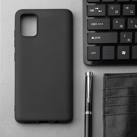 Чехол Innovation, для Samsung Galaxy A51, силиконовый, матовый, черный
