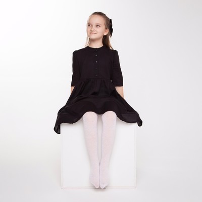 Колготки детские, цвет белый, рост 134-140