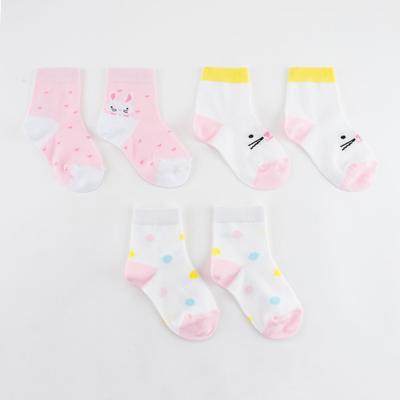 Набор носков детских (3 пары) цвет МИКС, размер 14-16