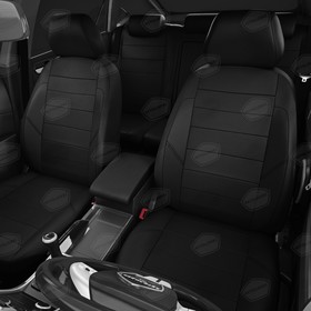 

Авточехлы для Hyundai Solaris 2 с 2017-2020 г., седан, хэтчбек, перфорация, экокожа, цвет чёрный