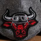 Шапка для бани и сауны «Бык - байкер», полиэфир 70%, шерсть 30%, «Добропаровъ» - Фото 7