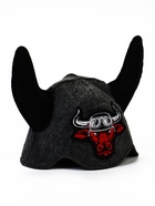 Шапка для бани и сауны «Бык - байкер», полиэфир 70%, шерсть 30%, «Добропаровъ» - Фото 2