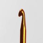 Крючок для вязания, двусторонний, d = 4/5 мм, 13 см, цвет золотой - Фото 2
