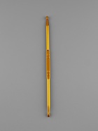 Крючок для вязания, двусторонний, d=4/5 мм, 13 см, цвет золотой - Фото 2