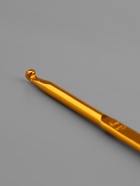 Крючок для вязания, двусторонний, d=4/5 мм, 13 см, цвет золотой - Фото 4