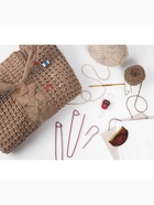 Крючок для вязания, двусторонний, d=4/5 мм, 13 см, цвет золотой - Фото 6