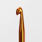 Крючок для вязания, двусторонний, d = 6/7 мм, 13 см, цвет золотой - Фото 2