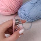 Напёрсток для вязания, d=19 мм, с двумя направляющими - Фото 2