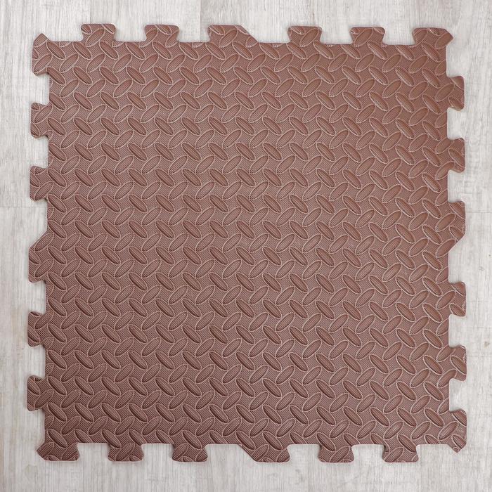 Развивающий коврик-пазл «Коричневый» 60х60х1 см - Фото 1