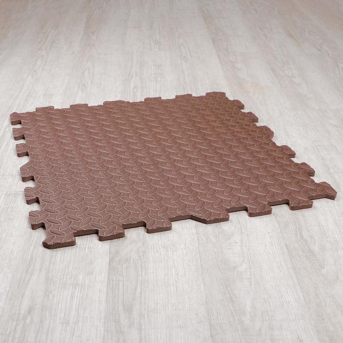 Развивающий коврик-пазл «Коричневый» 60х60х1 см 47496