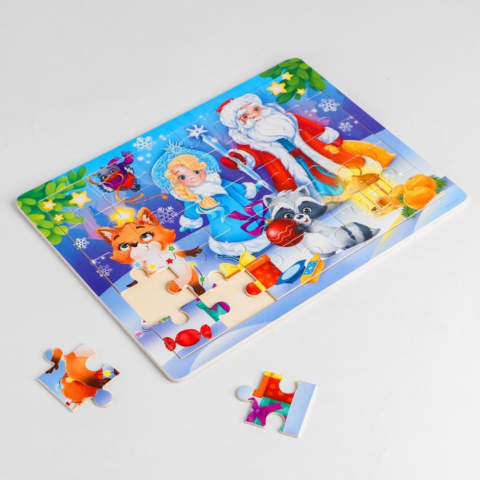 Пазл большой «Дед Мороз и Снегурочка», 30 элементов 47499