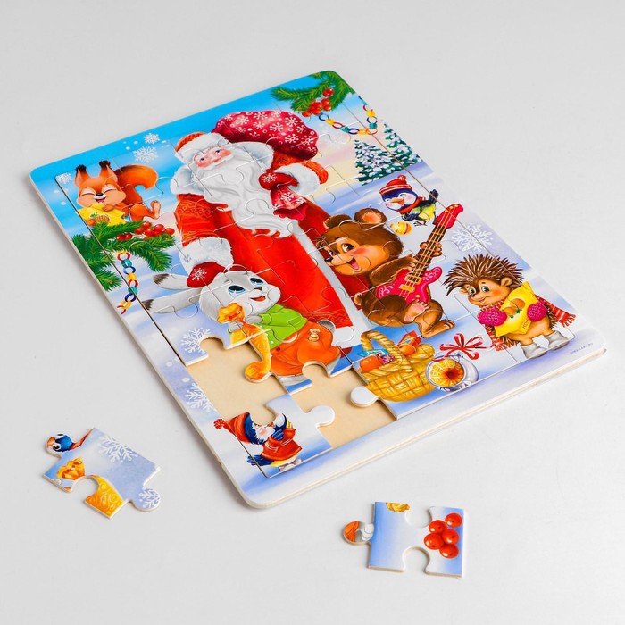 Пазл большой «Весёлый Новый год», 30 элементов 47500