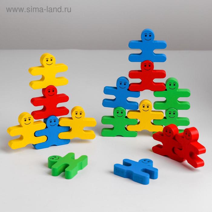 Развивающая игра балансир «Человечки» 19×11.5×4 см - Фото 1
