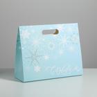 Пакет с клапаном «Снежинки», 32 х 26 х12 см - Фото 2