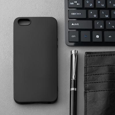 Чехол Innovation, для iPhone 5/5S/SE (2016), силиконовый, матовый, черный