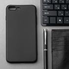 Чехол Innovation, для iPhone 7 Plus/8 Plus, силиконовый, матовый, черный - Фото 1