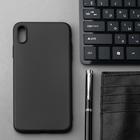 Чехол Innovation, для iPhone XS MAX, силиконовый, матовый, черный - Фото 1